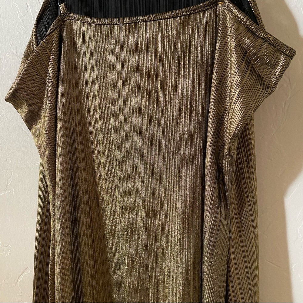Gold Mini Dress Size Medium - Picture 11 of 14